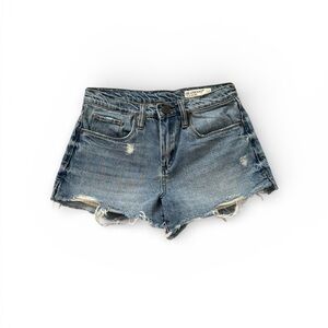 Blank NYC Distressed Blue Jean Shorts
